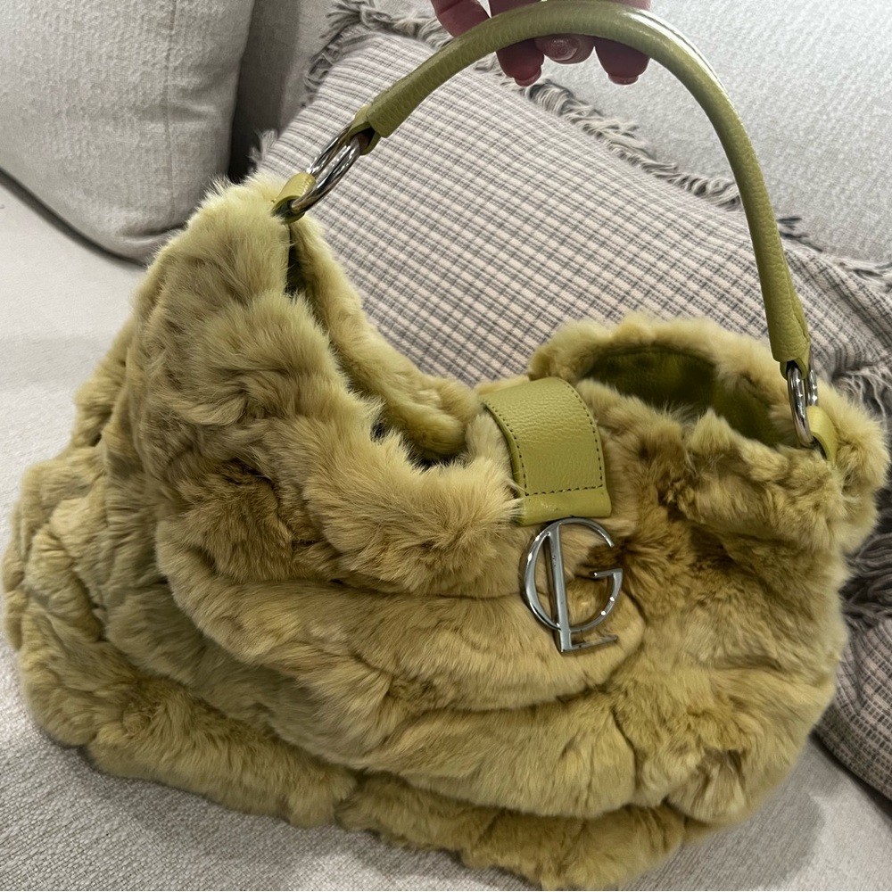 Guy Laroche Genuine Fur Handbag VINTAGE